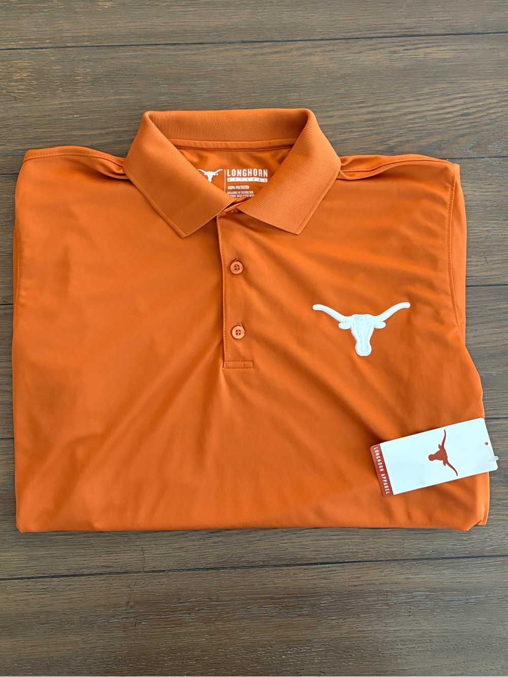 Longhorn Apparel Texas Longhorn Embroidered Men’s Orange Polo Shirt Size M NWT